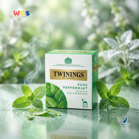 Twinings of London Pure Peppermint Infusion Tea Bag 20g (10 x 2g) - Refreshing and Soothing