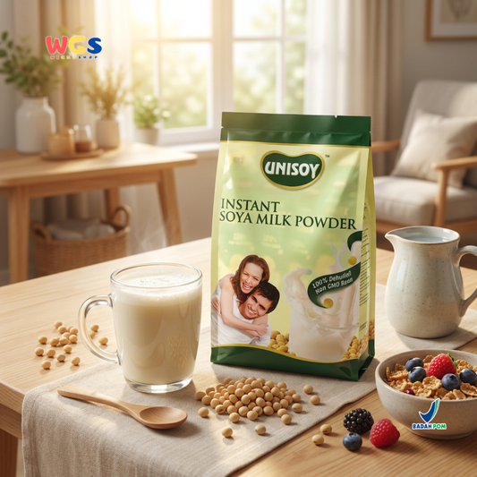 Unisoy Soya Milk Powder Low Sugar Instant 240 gr - Soy Milk Powder