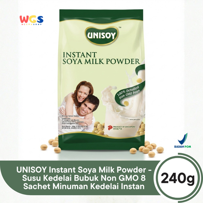 Unisoy Soya Milk Powder Low Sugar Instant 240 gr - Soy Milk Powder
