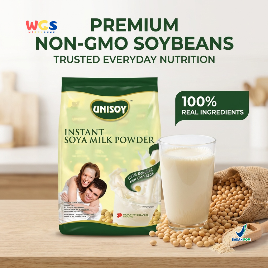 Unisoy Soya Milk Powder Low Sugar Instant 240 gr - Soy Milk Powder