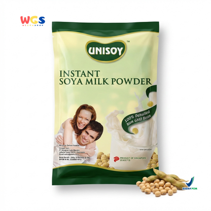Unisoy Soya Milk Powder Low Sugar Instant 240 gr - Soy Milk Powder