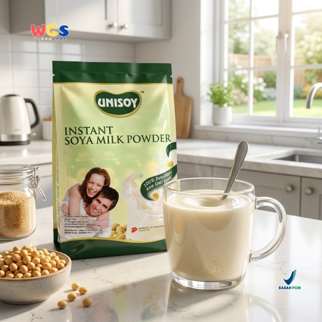 Unisoy Soya Milk Powder Low Sugar Instant 240 gr - Soy Milk Powder