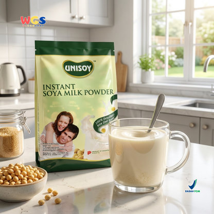 Unisoy Soya Milk Powder Low Sugar Instant 240 gr - Soy Milk Powder