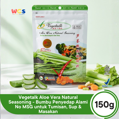 Vegetalk Aloe Vera Natural Seasoning - Stock seasoning - 150 gr