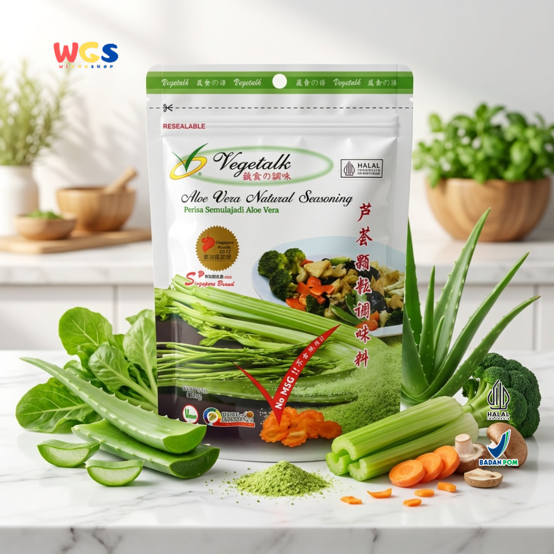 Vegetalk Aloe Vera Natural Seasoning - Stock seasoning - 150 gr