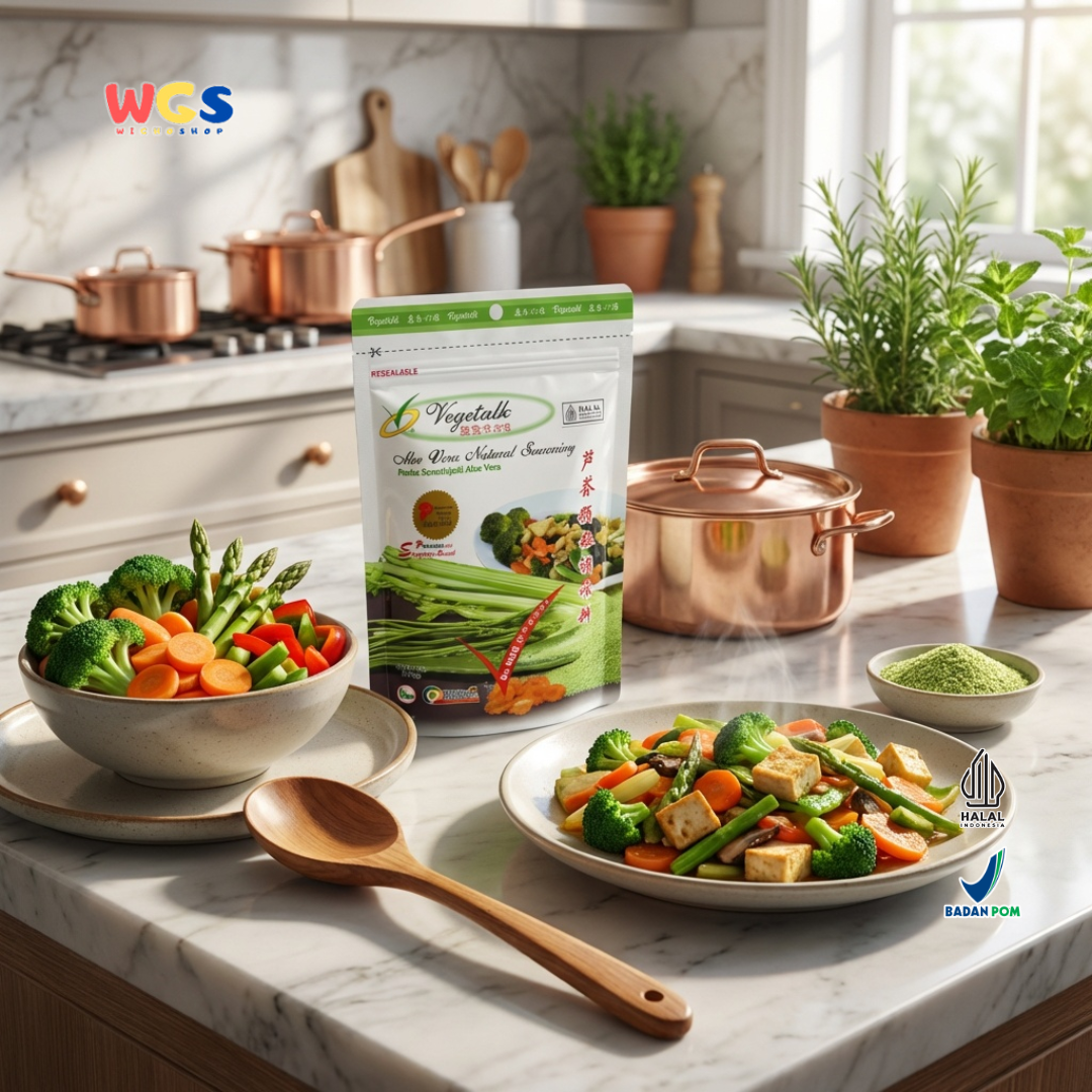 Vegetalk Aloe Vera Natural Seasoning - Stock seasoning - 150 gr