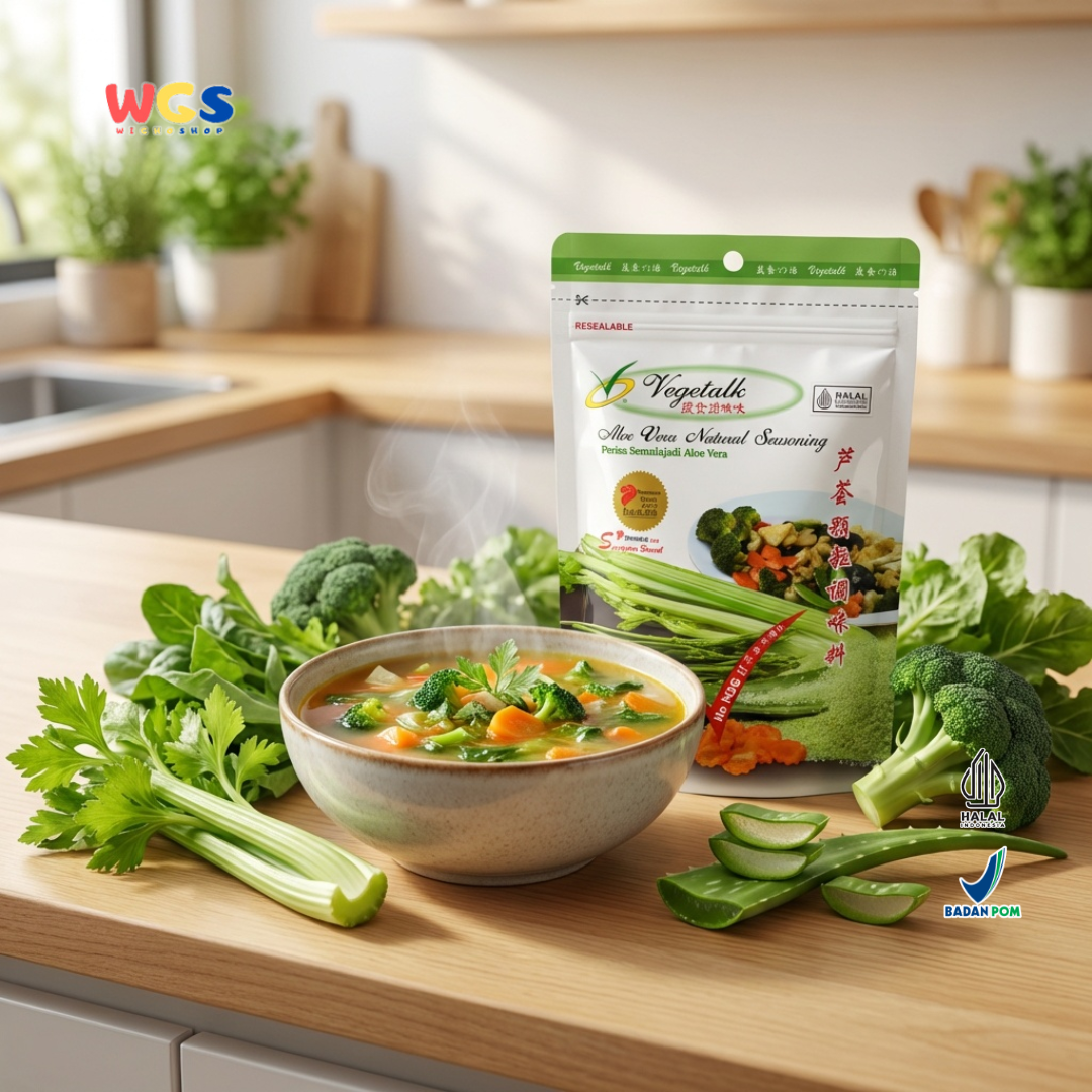Vegetalk Aloe Vera Natural Seasoning - Stock seasoning - 150 gr