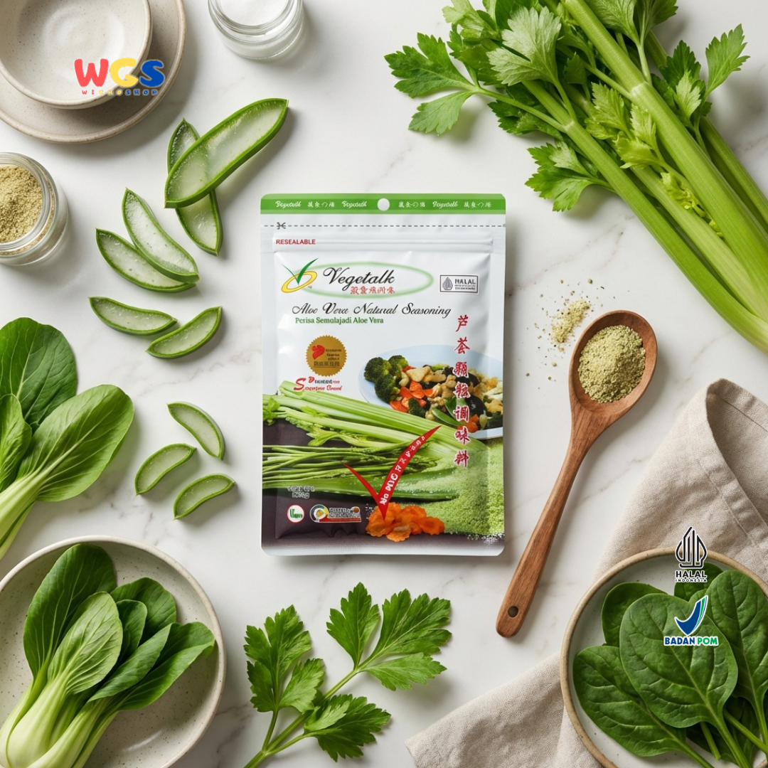 Vegetalk Aloe Vera Natural Seasoning - Stock seasoning - 150 gr