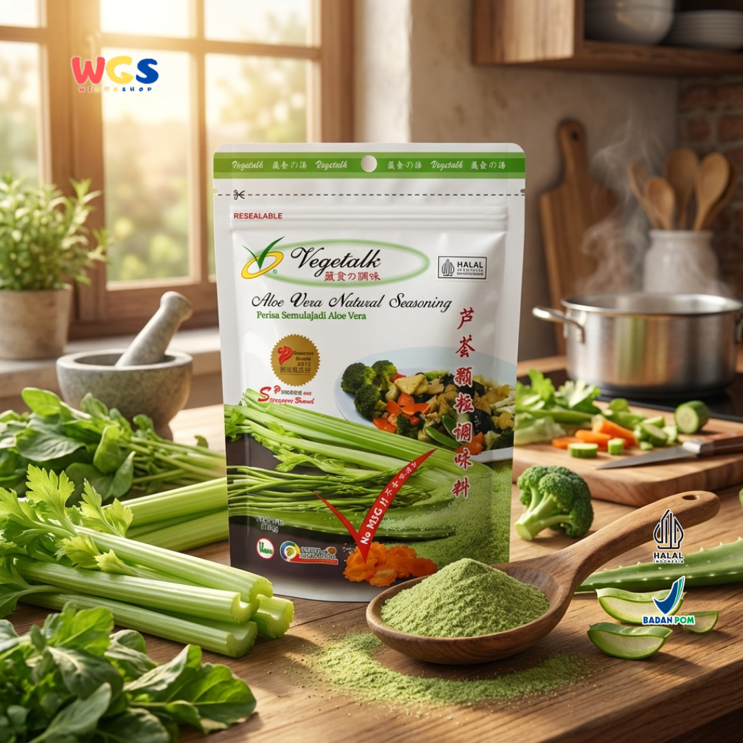 Vegetalk Aloe Vera Natural Seasoning - Stock seasoning - 150 gr
