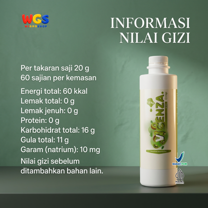 Vicenza Kiwi Syrup 1.2kg - Sirup Kiwi untuk Kiwi Tea, Mocktail, Soda & Smoothie