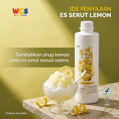 Vicenza Lemon Syrup 1.2kg - Sirup Lemon untuk Lemon Tea, Lemonade, Soda & Mocktail