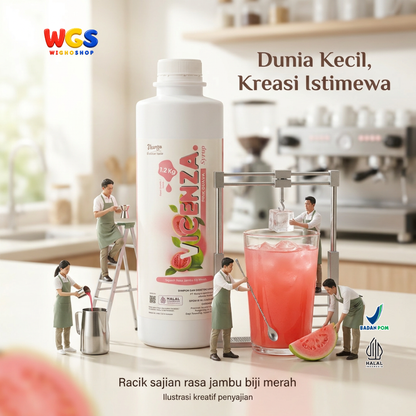 Vicenza Pink Guava Syrup 1.2kg - Sirup Jambu Biji Merah untuk Teh & Mocktail