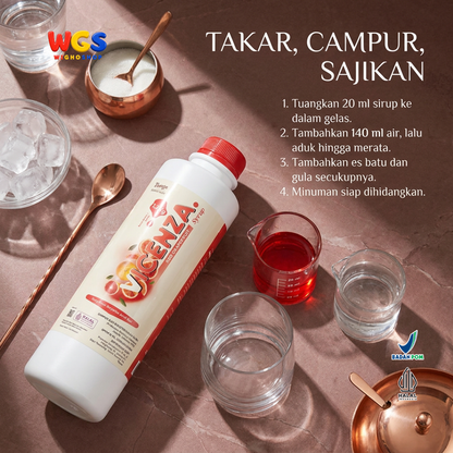 Vicenza Red Grapefruit Syrup 1.2kg - Sirup Jeruk Bali Merah untuk Teh, Soda & Mocktail
