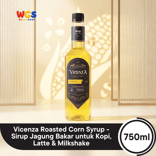 Vicenza Roasted Corn Syrup 750ml - Sirup Jagung Bakar untuk Kopi, Latte & Milkshake