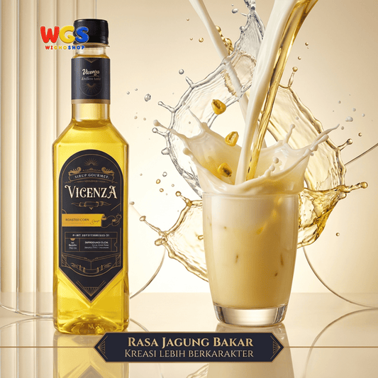 Vicenza Roasted Corn Syrup 750ml - Sirup Jagung Bakar untuk Kopi, Latte & Milkshake