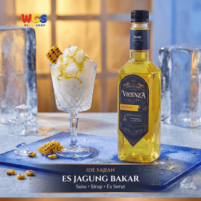 Vicenza Roasted Corn Syrup 750ml - Sirup Jagung Bakar untuk Kopi, Latte & Milkshake