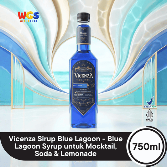 Vicenza Sirup Blue Lagoon 750ml - Blue Lagoon Syrup untuk Mocktail, Soda & Lemonade