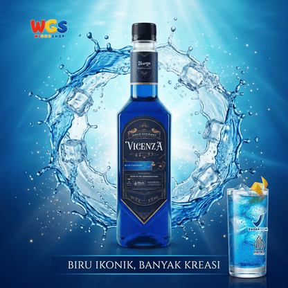 Vicenza Sirup Blue Lagoon 750ml - Blue Lagoon Syrup untuk Mocktail, Soda & Lemonade