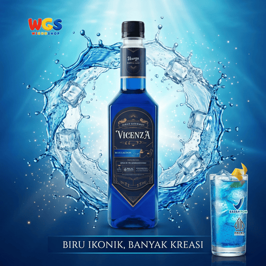 Vicenza Sirup Blue Lagoon 750ml - Blue Lagoon Syrup untuk Mocktail, Soda & Lemonade