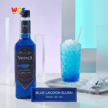 Vicenza Sirup Blue Lagoon 750ml - Blue Lagoon Syrup untuk Mocktail, Soda & Lemonade