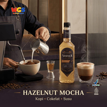 Vicenza Sirup Hazelnut 750ml - Hazelnut Syrup untuk Kopi Susu, Latte & Cokelat