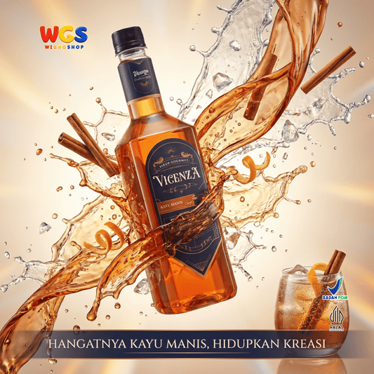 Vicenza Sirup Kayu Manis 750ml - Cinnamon Syrup untuk Kopi, Latte, Teh & Mocktail
