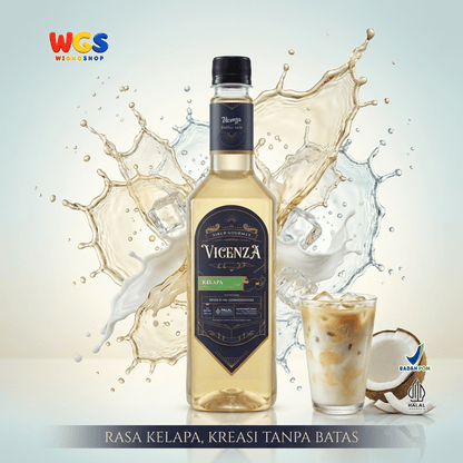 Vicenza Sirup Kelapa 750ml - Coconut Syrup untuk Kopi Susu, Mocktail, Es Buah & Milkshake