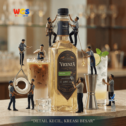 Vicenza Sirup Kelapa 750ml - Coconut Syrup untuk Kopi Susu, Mocktail, Es Buah & Milkshake