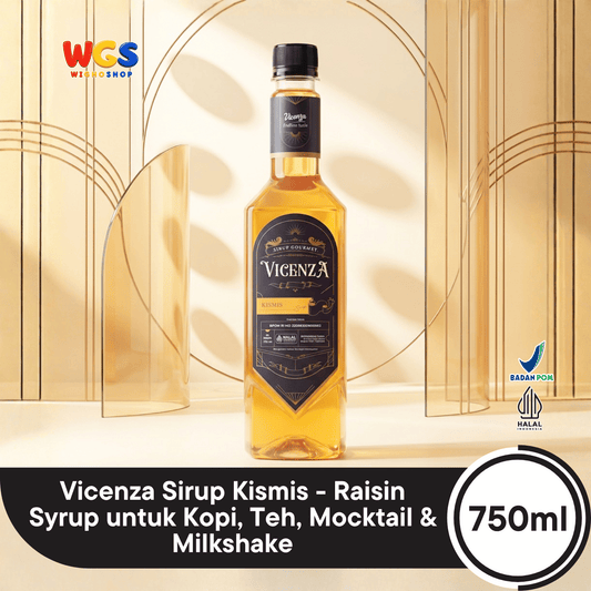 Vicenza Sirup Kismis 750ml - Raisin Syrup untuk Kopi, Teh, Mocktail & Milkshake