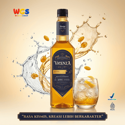 Vicenza Sirup Kismis 750ml - Raisin Syrup untuk Kopi, Teh, Mocktail & Milkshake