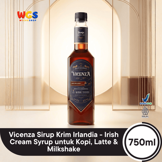 Vicenza Sirup Krim Irlandia 750ml - Irish Cream Syrup untuk Kopi, Latte & Milkshake