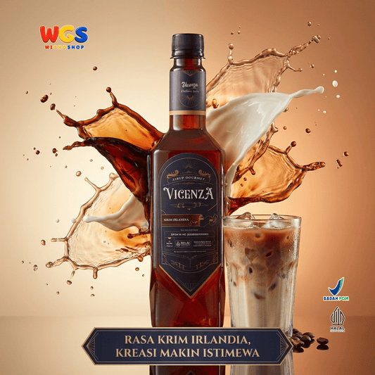 Vicenza Sirup Krim Irlandia 750ml - Irish Cream Syrup untuk Kopi, Latte & Milkshake