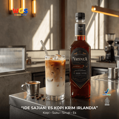 Vicenza Sirup Krim Irlandia 750ml - Irish Cream Syrup untuk Kopi, Latte & Milkshake