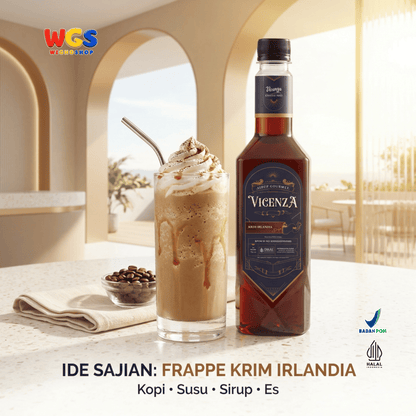 Vicenza Sirup Krim Irlandia 750ml - Irish Cream Syrup untuk Kopi, Latte & Milkshake