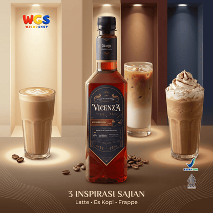 Vicenza Sirup Krim Irlandia 750ml - Irish Cream Syrup untuk Kopi, Latte & Milkshake