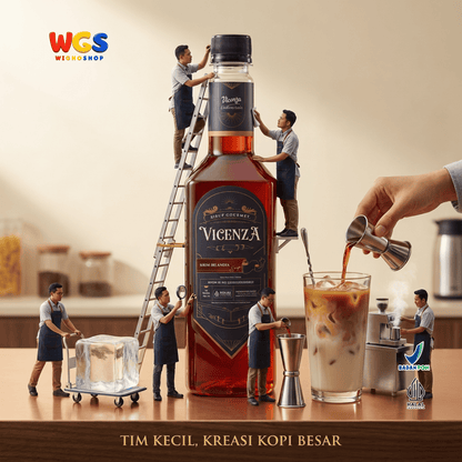 Vicenza Sirup Krim Irlandia 750ml - Irish Cream Syrup untuk Kopi, Latte & Milkshake