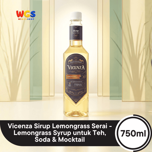Vicenza Sirup Lemongrass Serai 750ml - Lemongrass Syrup untuk Teh, Soda & Mocktail