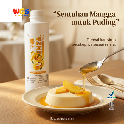 Vicenza Sirup Mangga 1.2kg - Mango Syrup untuk Mango Tea, Mocktail & Smoothie