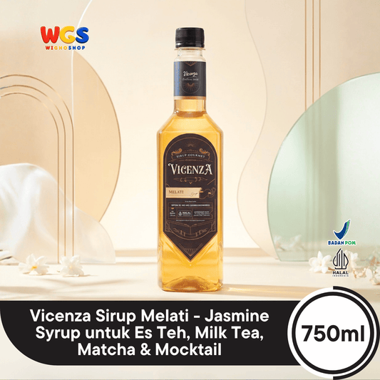 Vicenza Sirup Melati 750ml - Jasmine Syrup untuk Es Teh, Milk Tea, Matcha & Mocktail