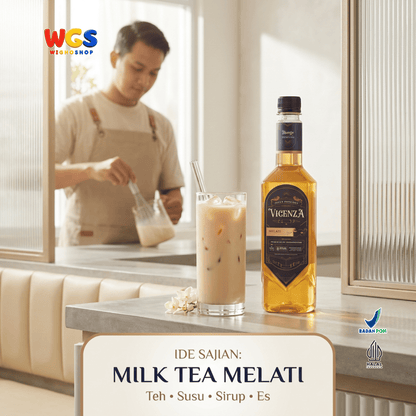 Vicenza Sirup Melati 750ml - Jasmine Syrup untuk Es Teh, Milk Tea, Matcha & Mocktail