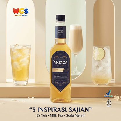 Vicenza Sirup Melati 750ml - Jasmine Syrup untuk Es Teh, Milk Tea, Matcha & Mocktail
