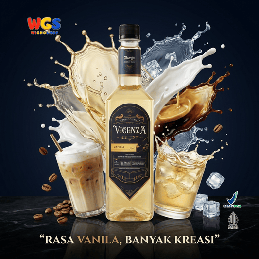 Vicenza Sirup Vanila 750ml - Vanilla Syrup untuk Kopi Susu, Latte & Milkshake