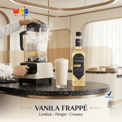 Vicenza Sirup Vanila 750ml - Vanilla Syrup untuk Kopi Susu, Latte & Milkshake