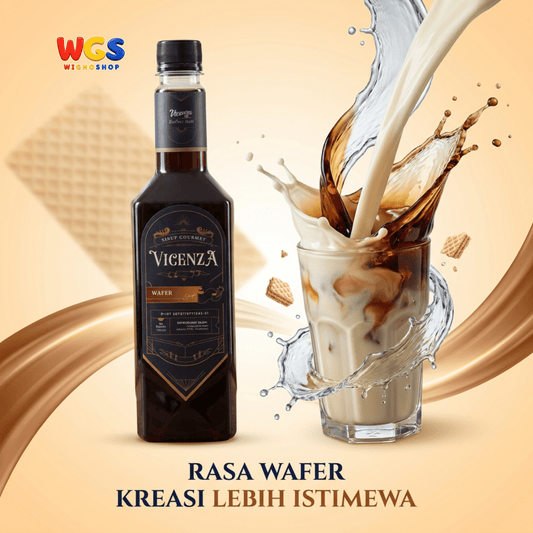Vicenza Sirup Wafer 750ml - Wafer Syrup untuk Kopi, Latte, Milkshake & Dessert