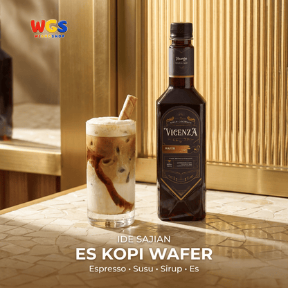 Vicenza Sirup Wafer 750ml - Wafer Syrup untuk Kopi, Latte, Milkshake & Dessert