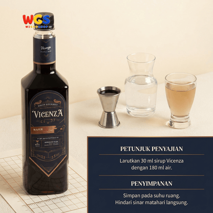Vicenza Sirup Wafer 750ml - Wafer Syrup untuk Kopi, Latte, Milkshake & Dessert