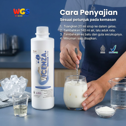 Vicenza Yogurt Syrup 1.2kg - Sirup Yoghurt untuk Smoothie, Ice Blend & Minuman Cafe