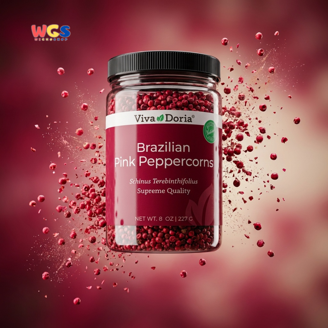 Viva Doria Brazilian Pink Peppercorns 227g - Lada Pink Utuh Premium untuk Steak, Seafood & Salad