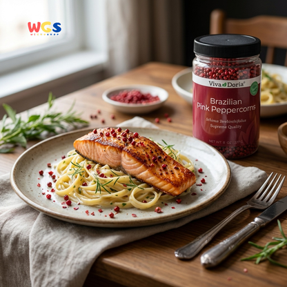 Viva Doria Brazilian Pink Peppercorns 227g - Lada Pink Utuh Premium untuk Steak, Seafood & Salad