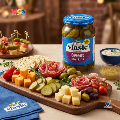 Vlasic Sweet Gherkins 473ml - Acar Mentimun Manis Pickle Big Crunch Burger Sandwich Salad Snack Dapur